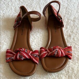 Mossimo Supply Co. Red and Brown Sandals